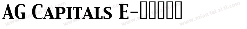 AG Capitals E字体转换